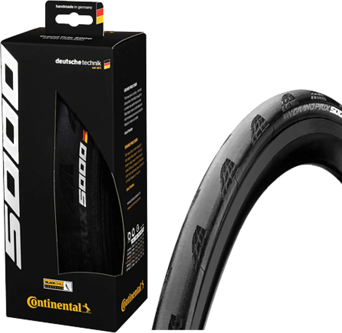 Continental Grand Prix 5000 Folding Racerdæk 650x25b/28b - Sort