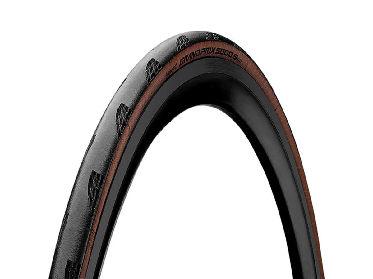 Continental Grand Prix 5000S TR - Tubeless Ready - Foldedæk Road - Sort/Brun -700x28c (28-622)