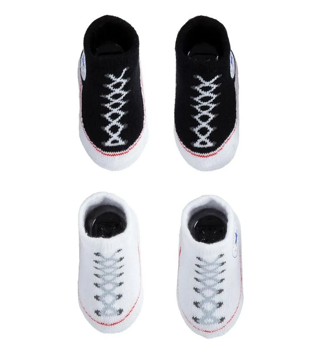 Converse Strømper - 2-pak - Sort/Hvid