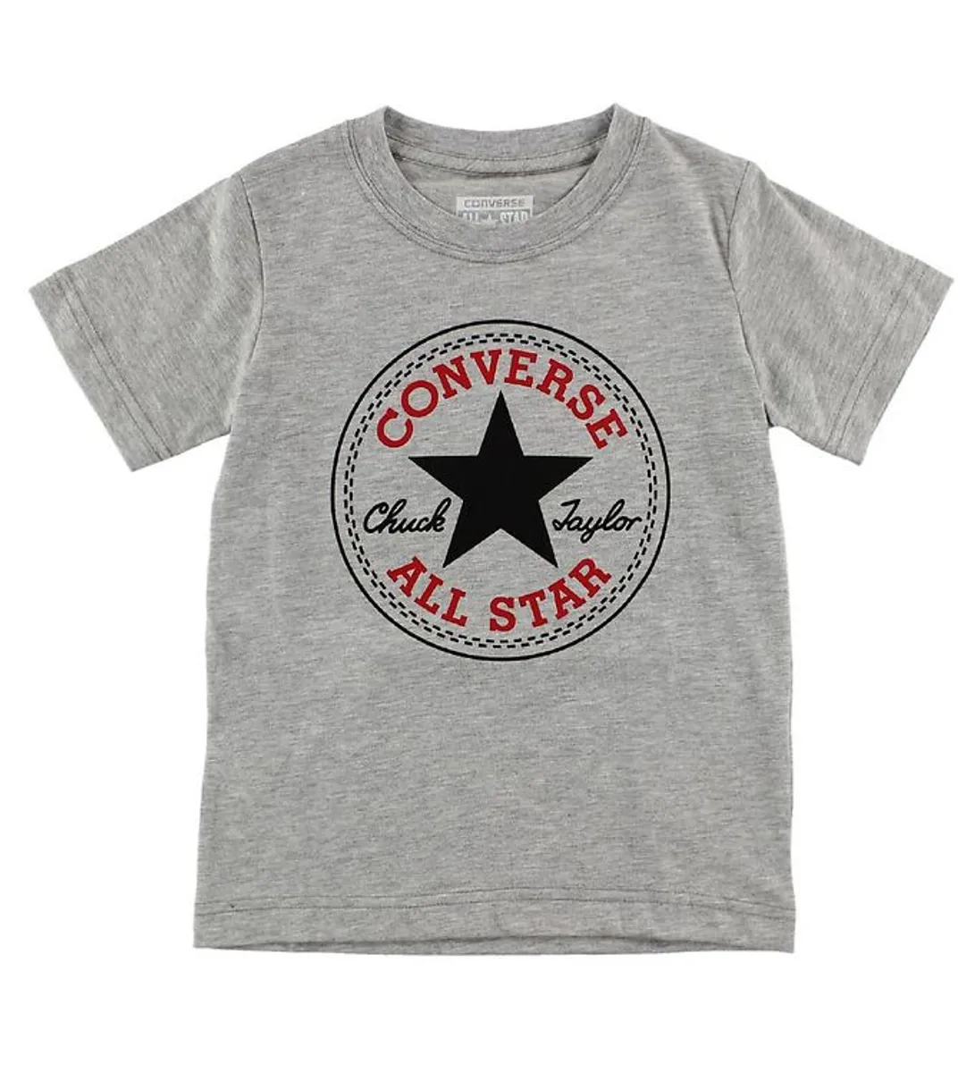 Converse T-shirt - Gråmeleret m. Logo