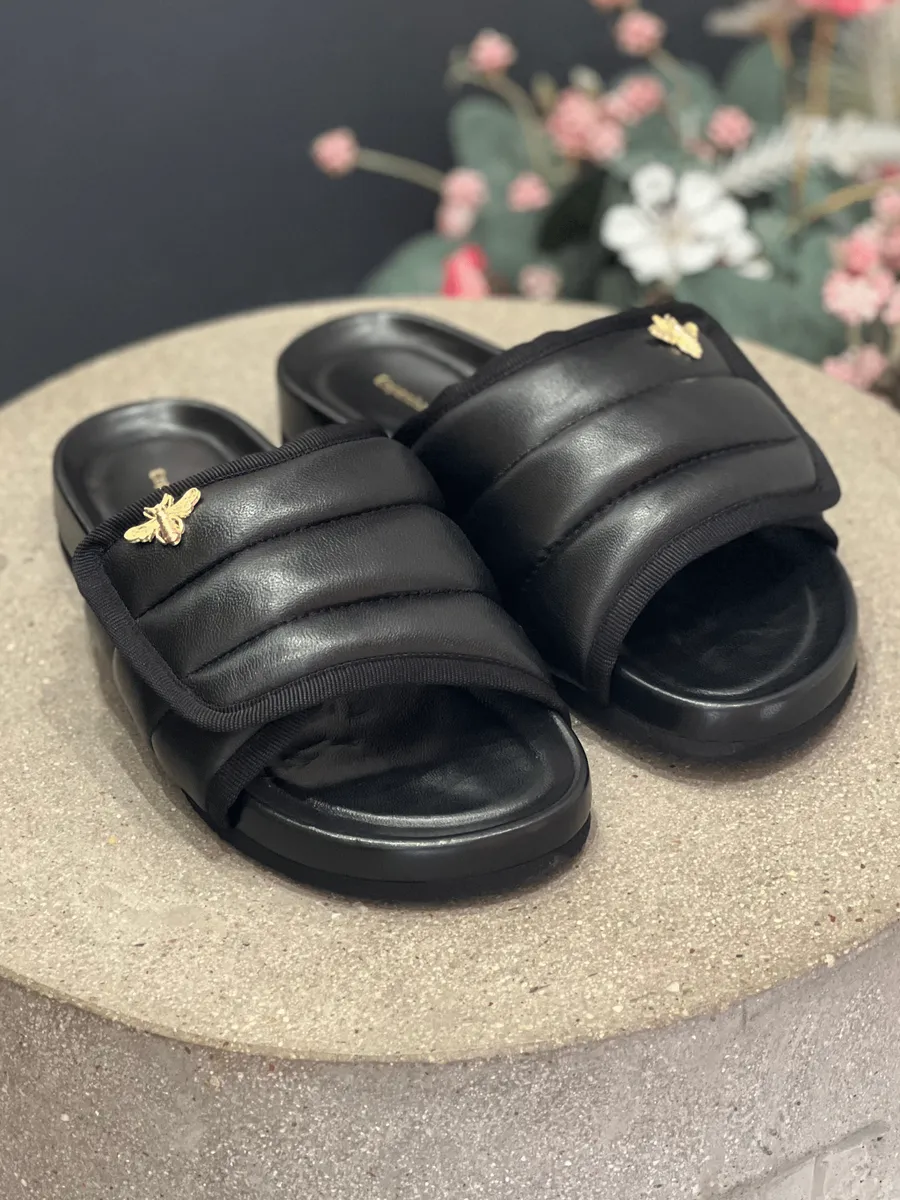 Copenhagen Shoes Dame Sandal: Stories Leather - Black 37