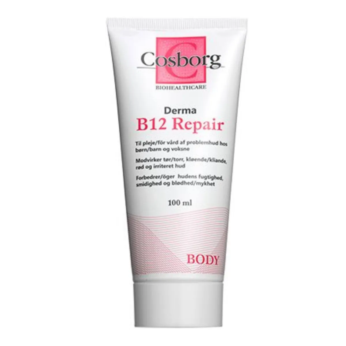 Cosborg Repair bodycream med B12 (mod tør hud og kløe), 100 ml. - Cremer fra Astma Allergi Shoppen