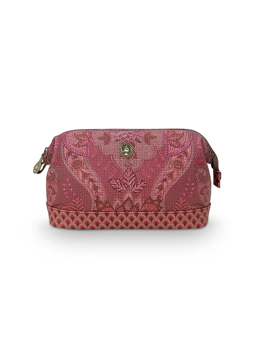 Cosmetic Purse Medium Kyoto Festival Dark Pink 22.5x9.5x15cm