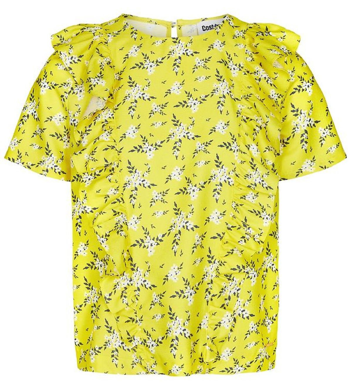 Cost:Bart T-shirt - Etty - Gul m. Blomster