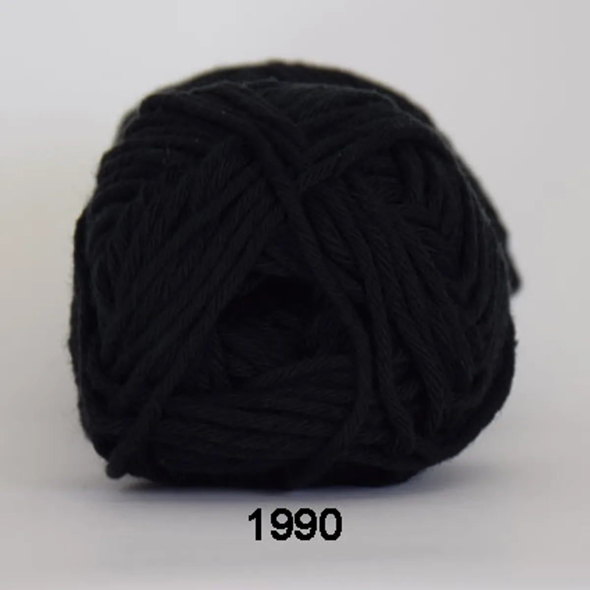 Cotton 8/8, sort, 50 g, nr. 1990