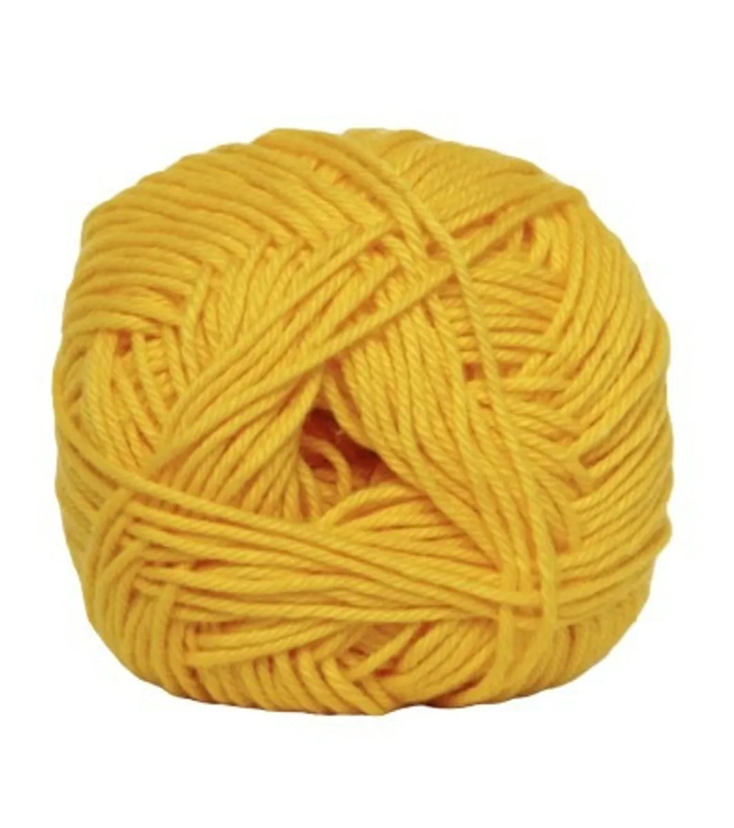 Cotton nr. 8, gul, 50 g, nr. 324