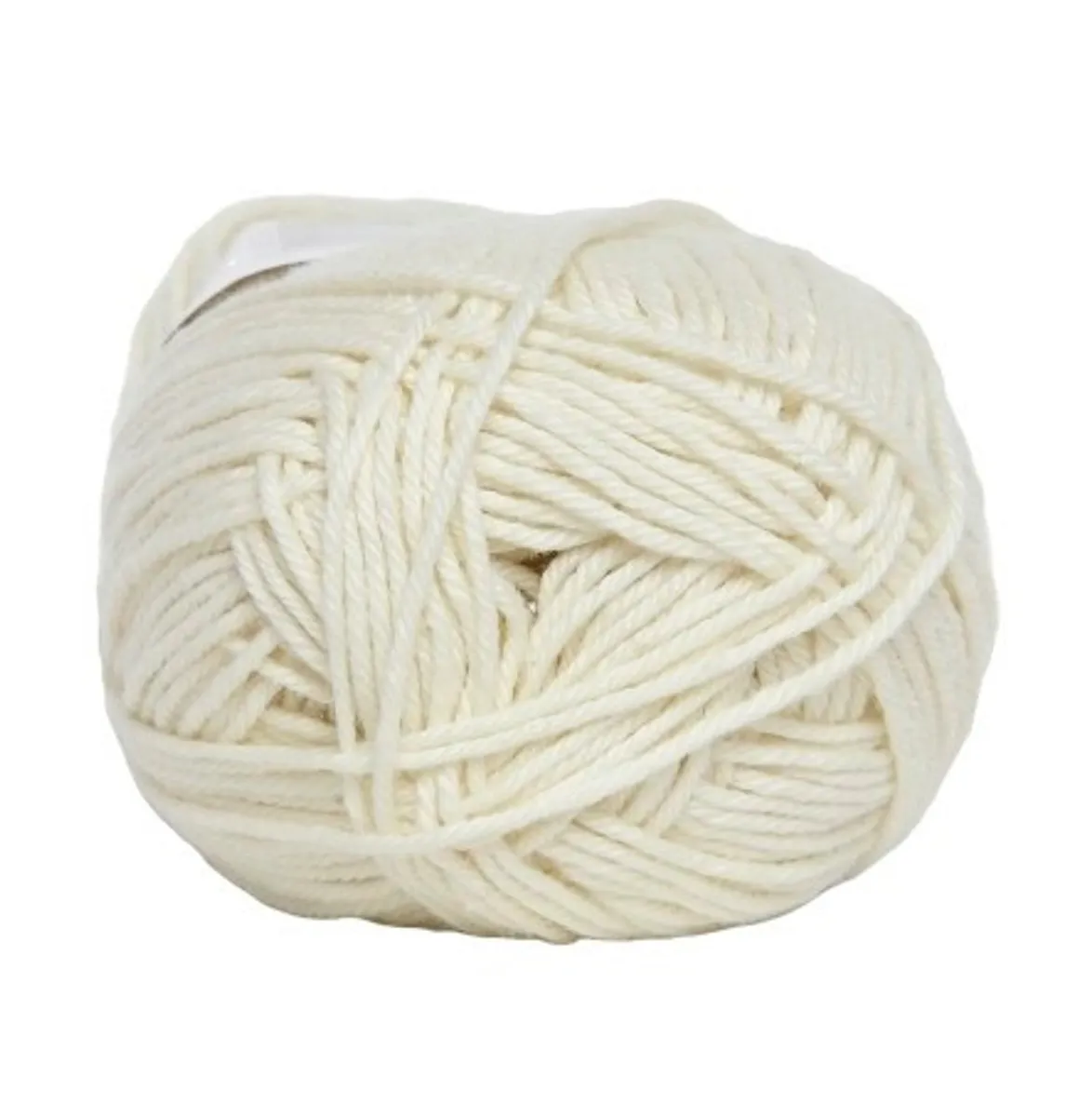 Cotton nr. 8, råhvid, 50 g, nr. 201