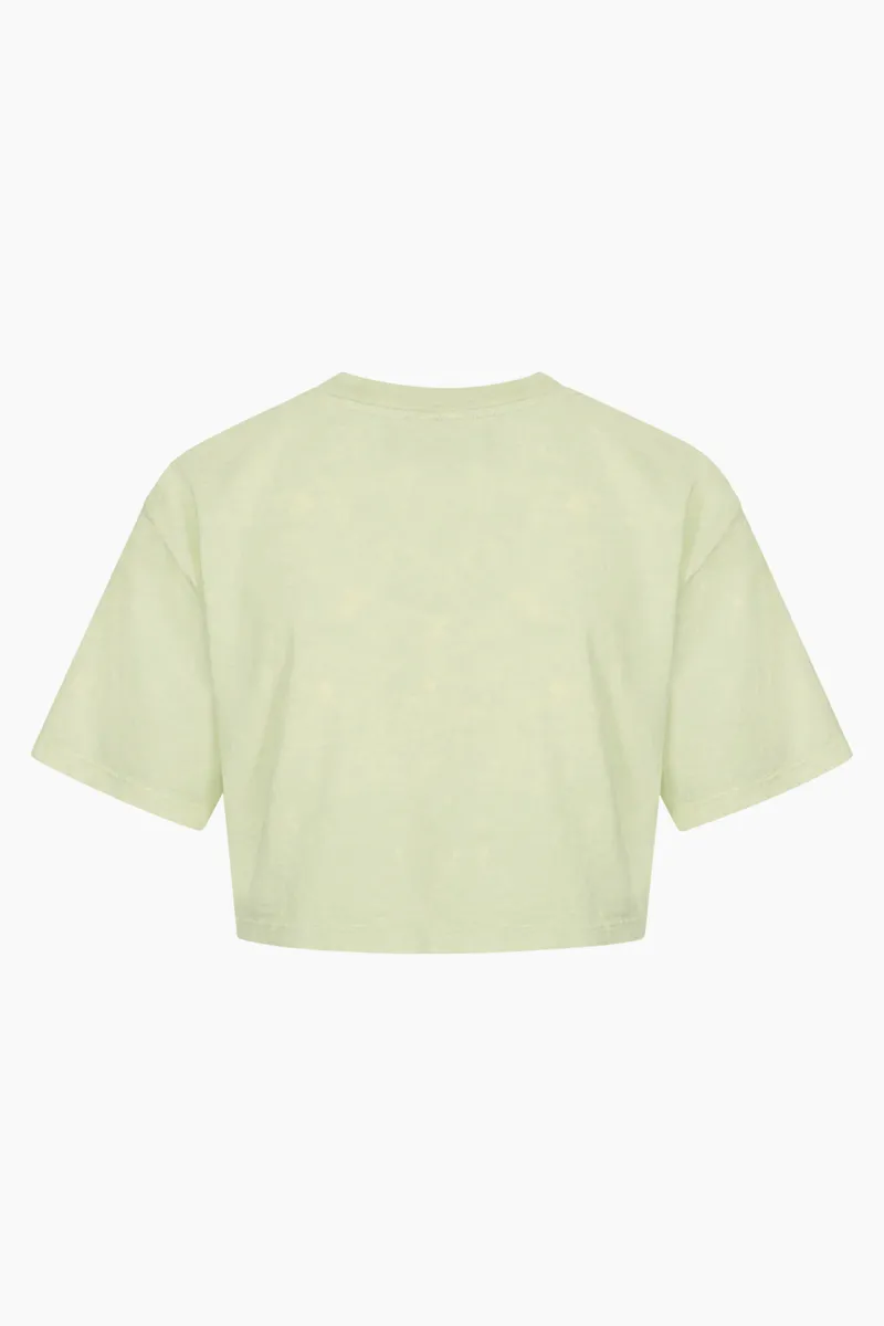 Cropped Tee Short Sleeve - Pale Green Acid - Han Kjøbenhavn - Grøn M