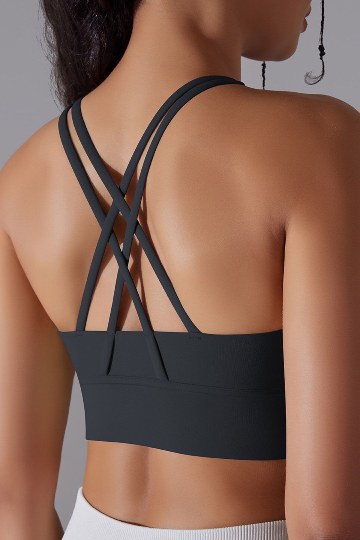 Cross back sports-bh Black - Large / Black