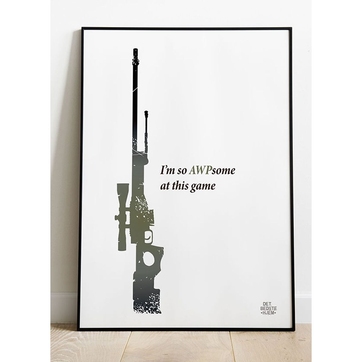 CSGO plakat - I'm so AWPsome at this game - 50 x 70 cm - Kr. 279,-