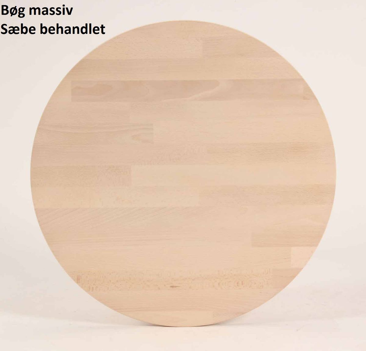 CT 10 - Sofabord i massiv bøg med dråbeform og størrelse 74 x 55 cm Højde 40 cm Sæbebehandlet