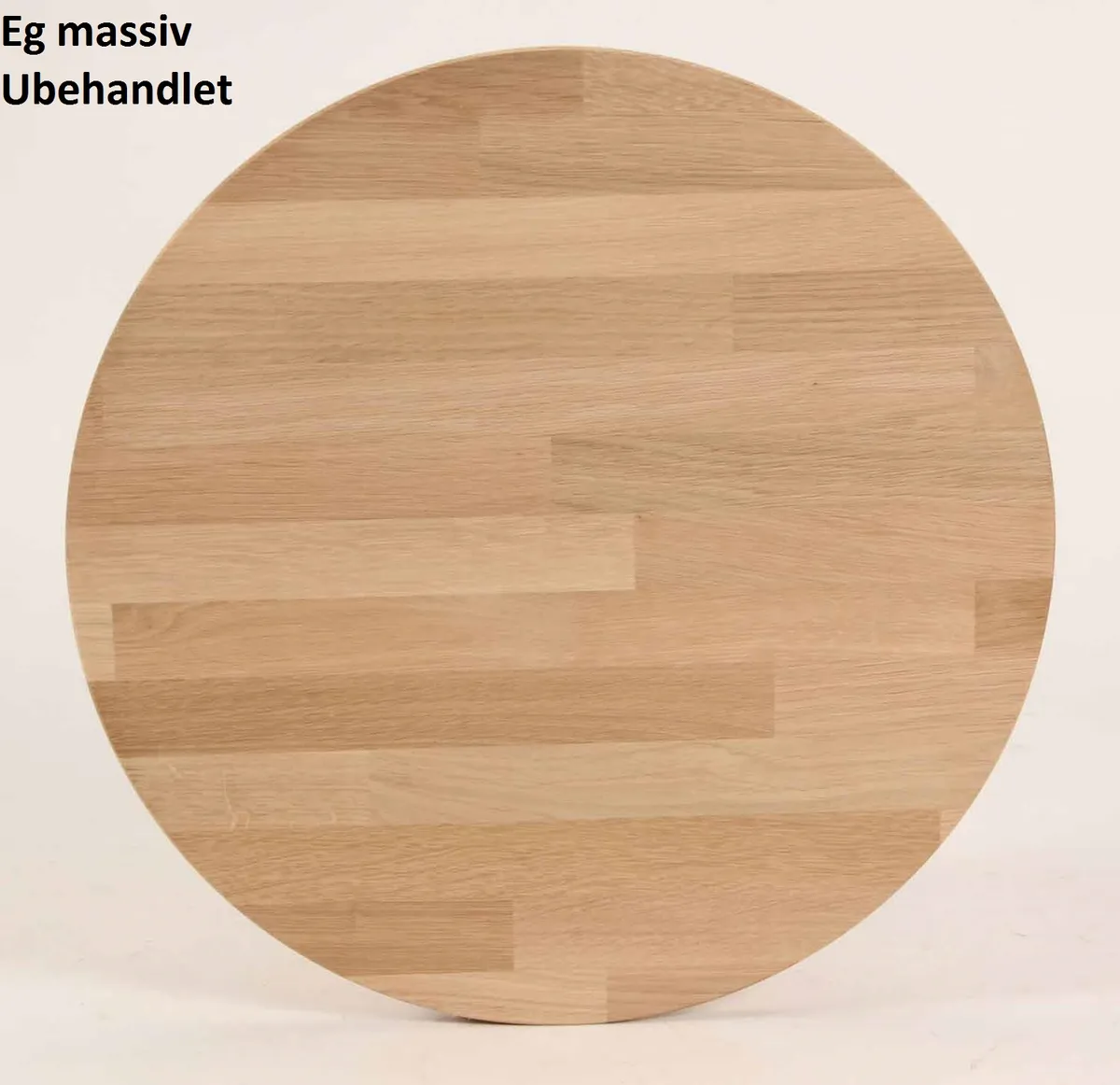 CT 10 - Sofabord i massiv eg og diameter 50 cm Højde 45 cm Ubehandlet