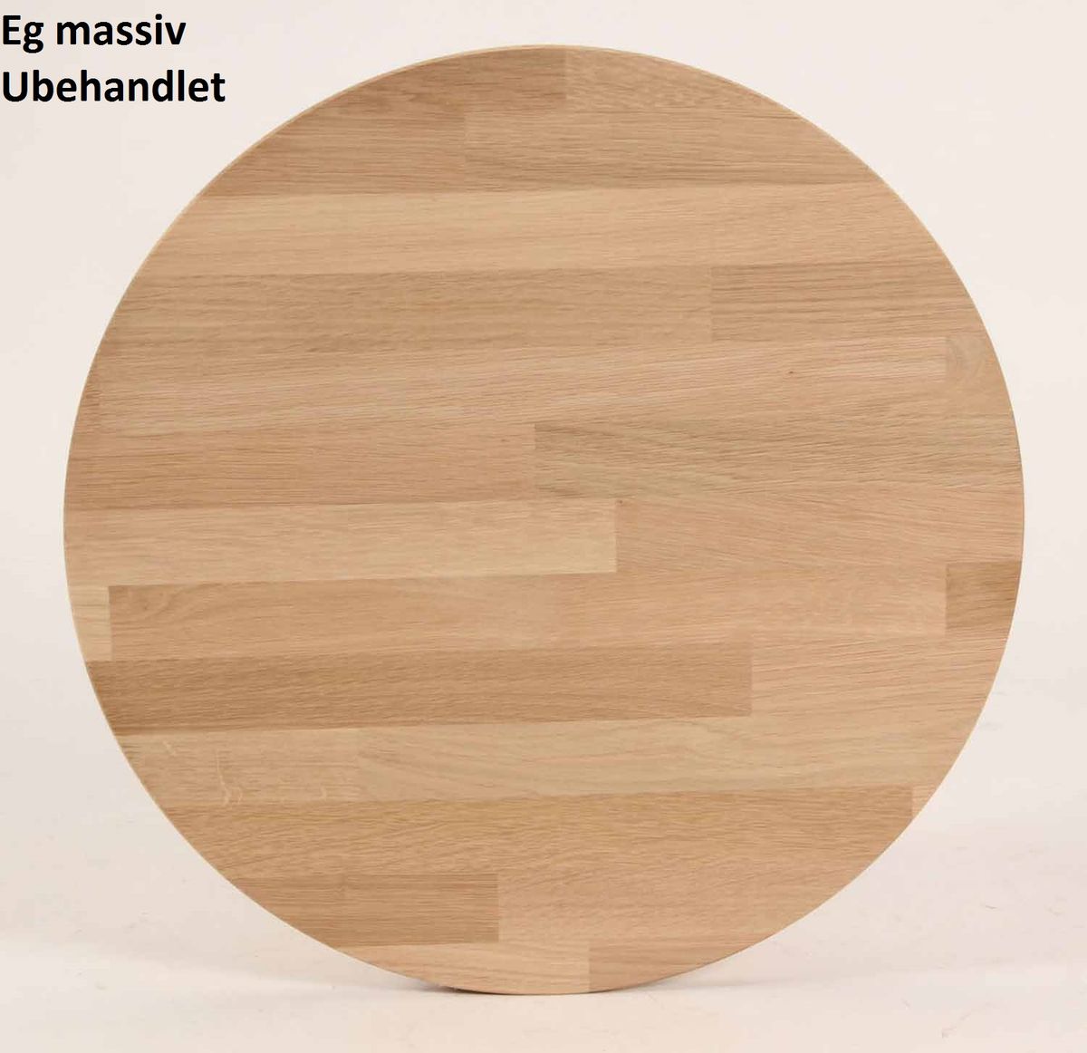 CT 10 - Sofabord i massiv eg og diameter 60 cm Højde 40 cm Ubehandlet