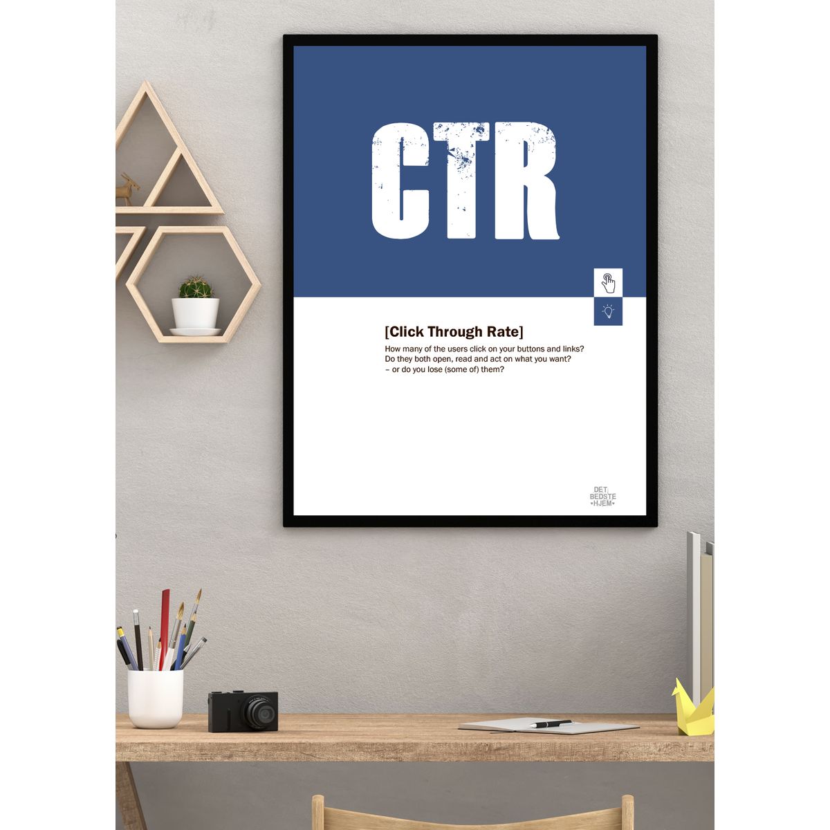 CTR-marketing-plakat - 50 x 70 cm - Kr. 279,-