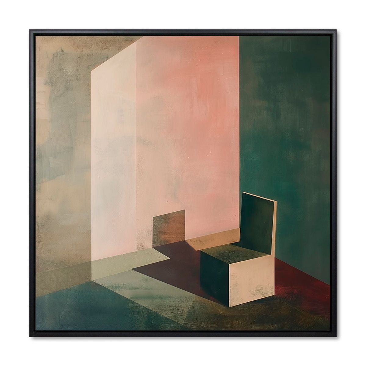 Cubist Comfort - 60x60 cm. - Sort ramme