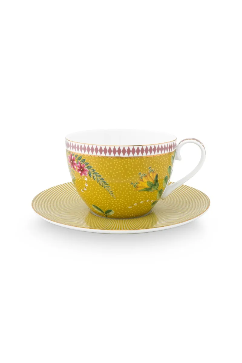 Cup & Saucer La Majorelle Yellow 280ml