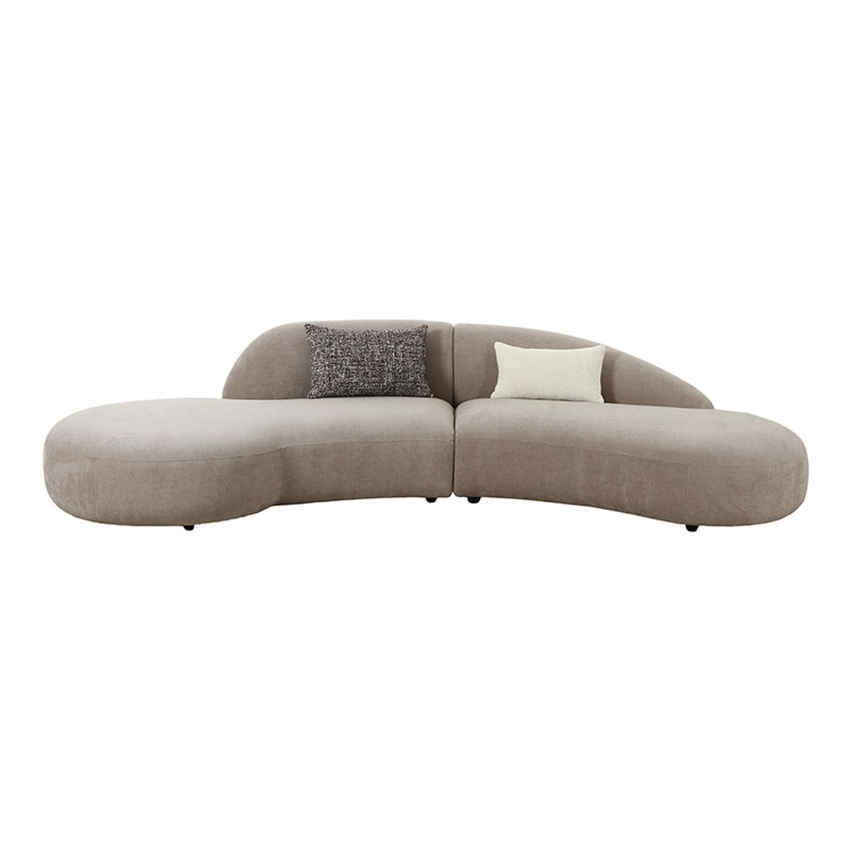 Curve loungesofa m/2 puder - natur