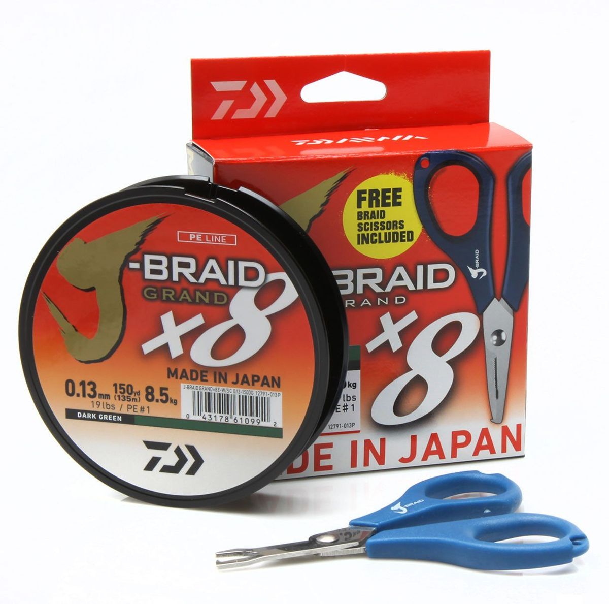 Daiwa Grand X8 135m Incl Fletline Saks 0,20mm 13,1kg