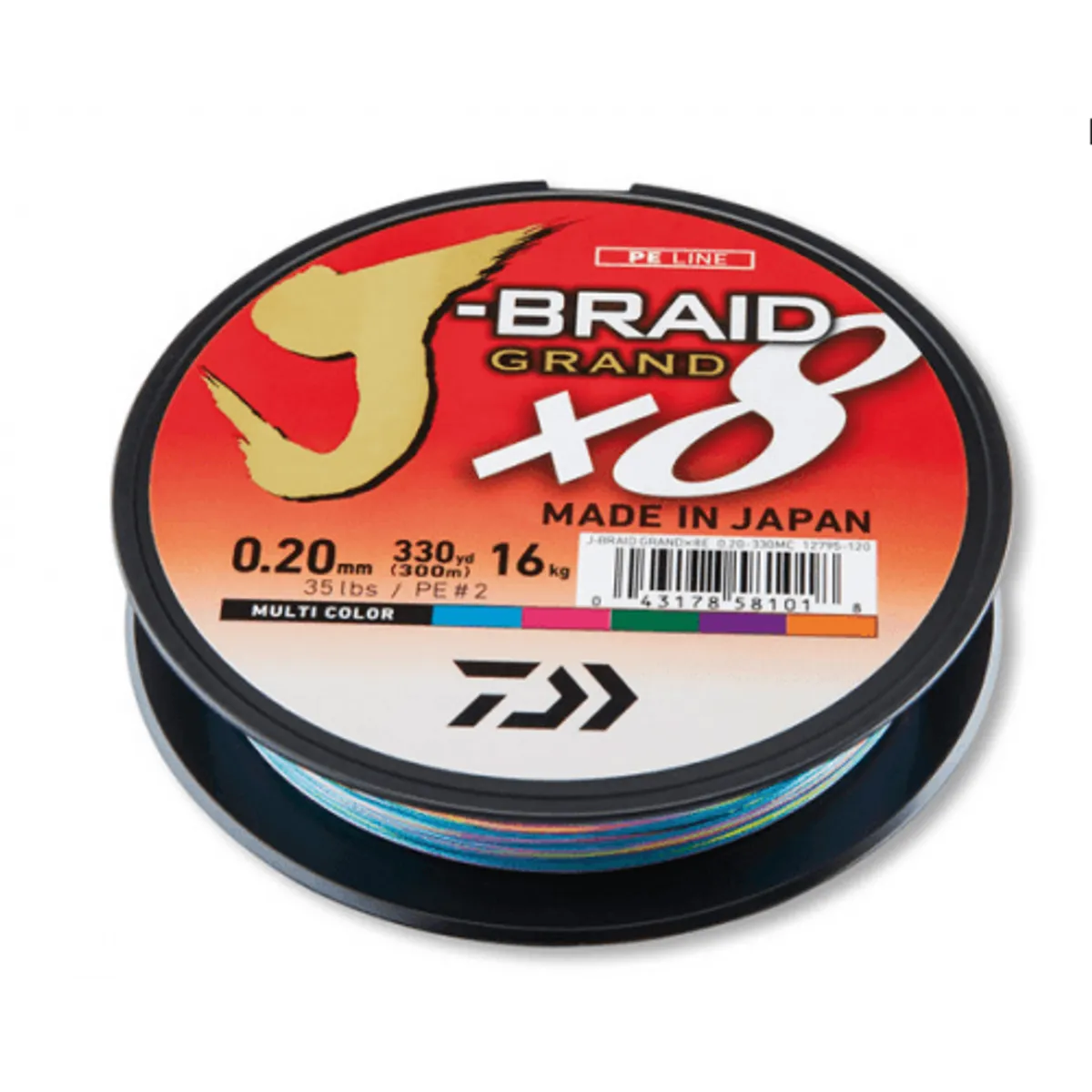 Daiwa J-Braid Grand Multicolor 300m