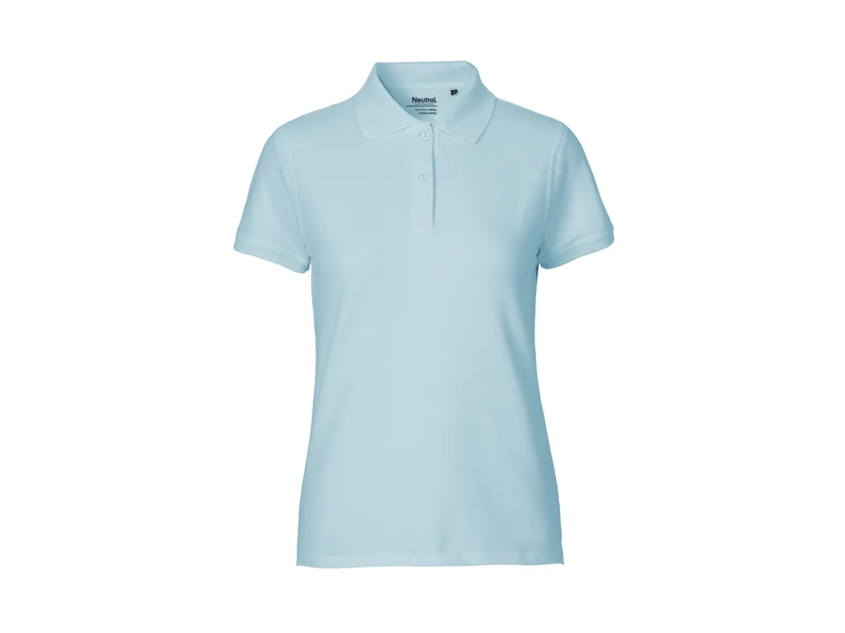 Dame Classic Polo Neutral O22980 str. XL Light Blue