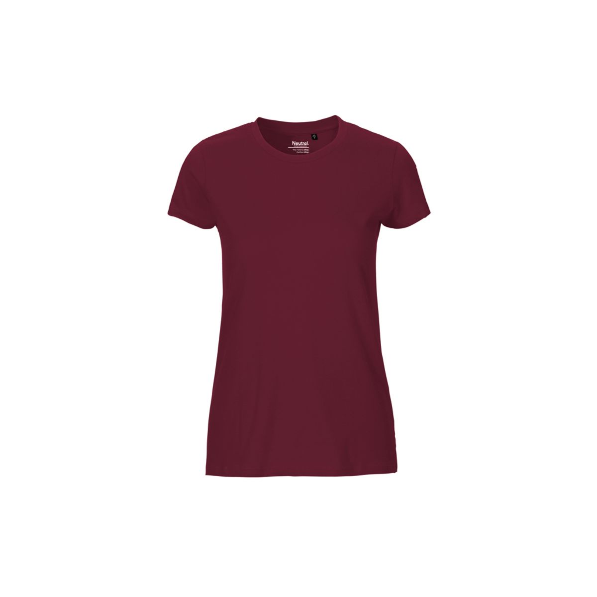 Dame Fit T-shirt Neutral O81001 str. L Bordeaux