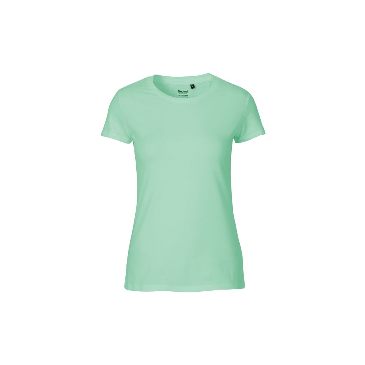 Dame Fit T-shirt Neutral O81001 str. L Dusty Mint