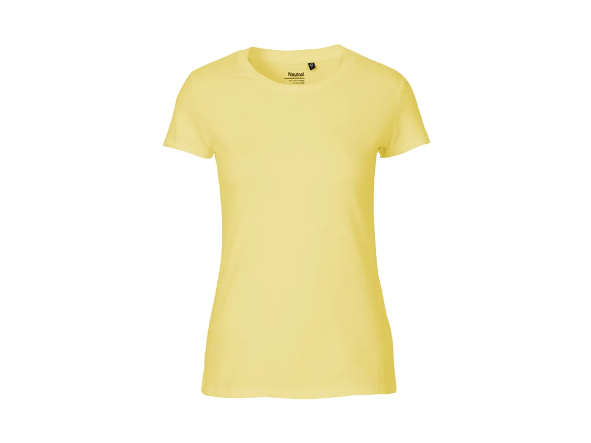 Dame Fit T-shirt Neutral O81001 str. L Dusty Yellow