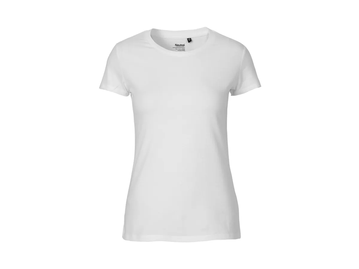 Dame Fit T-shirt Neutral O81001 str. L Hvid