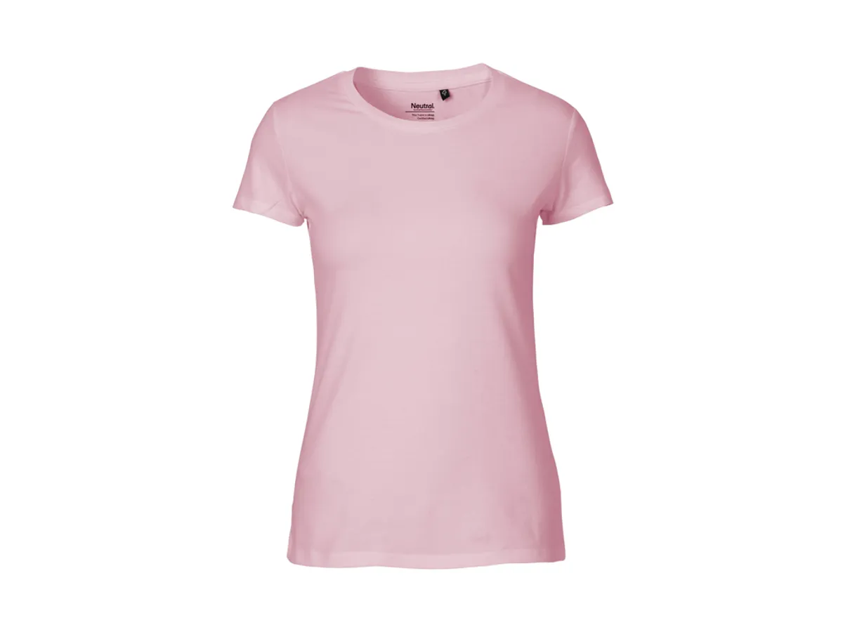 Dame Fit T-shirt Neutral O81001 str. L Light Pink