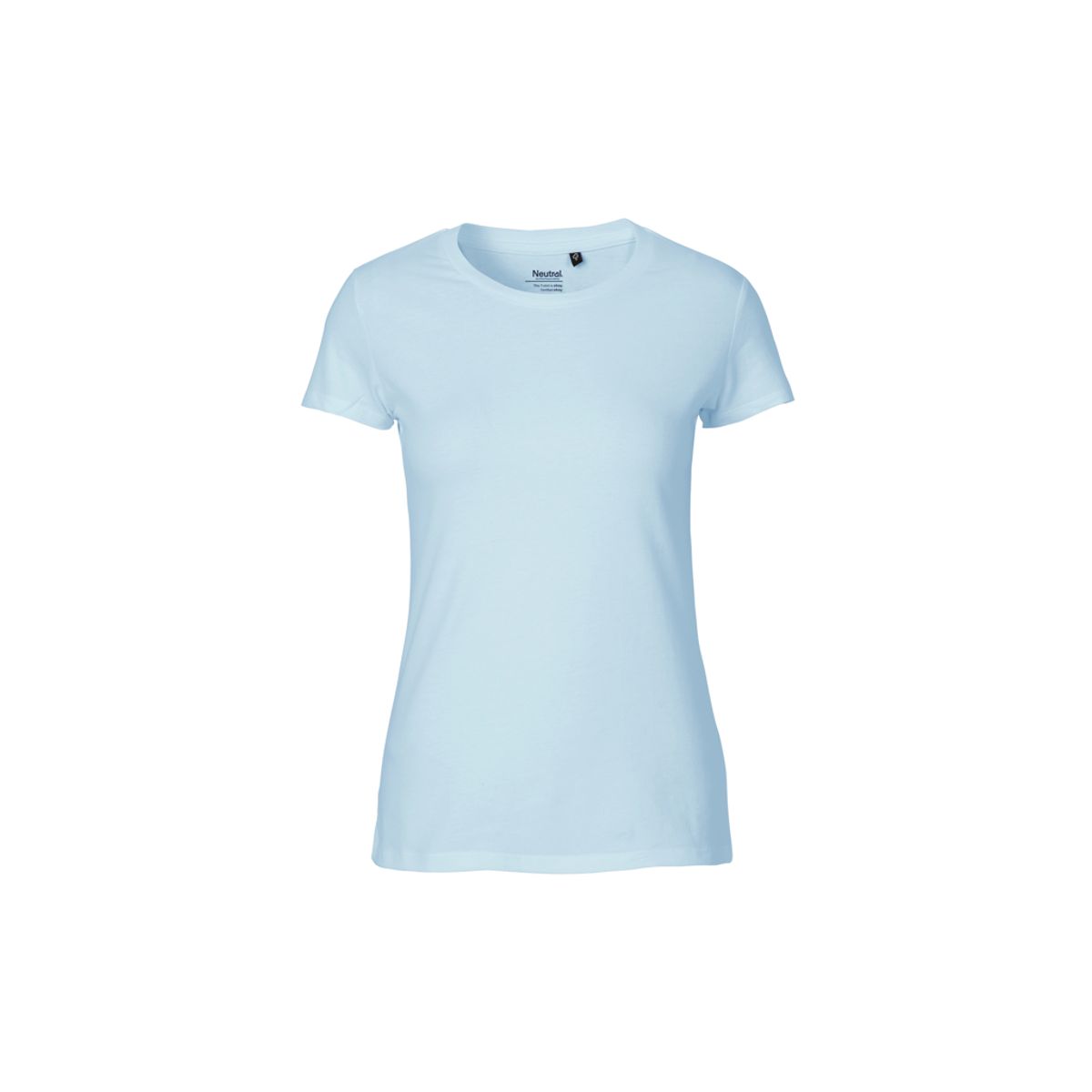 Dame Fit T-shirt Neutral O81001 str. S Light Blue