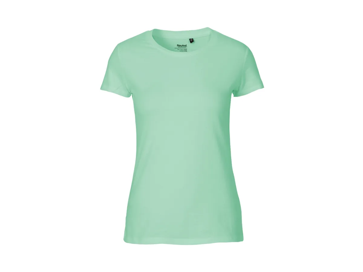 Dame Fit T-shirt Neutral O81001 str. XL Dusty Mint