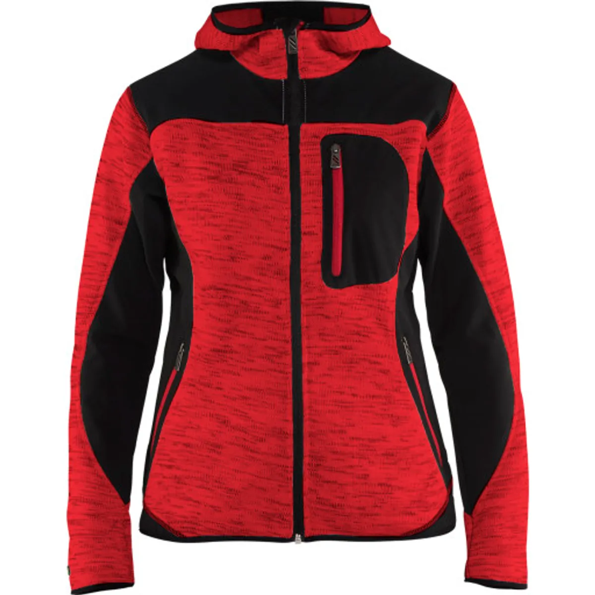 DAME STRIKKET SOFTSHELL JAKKE