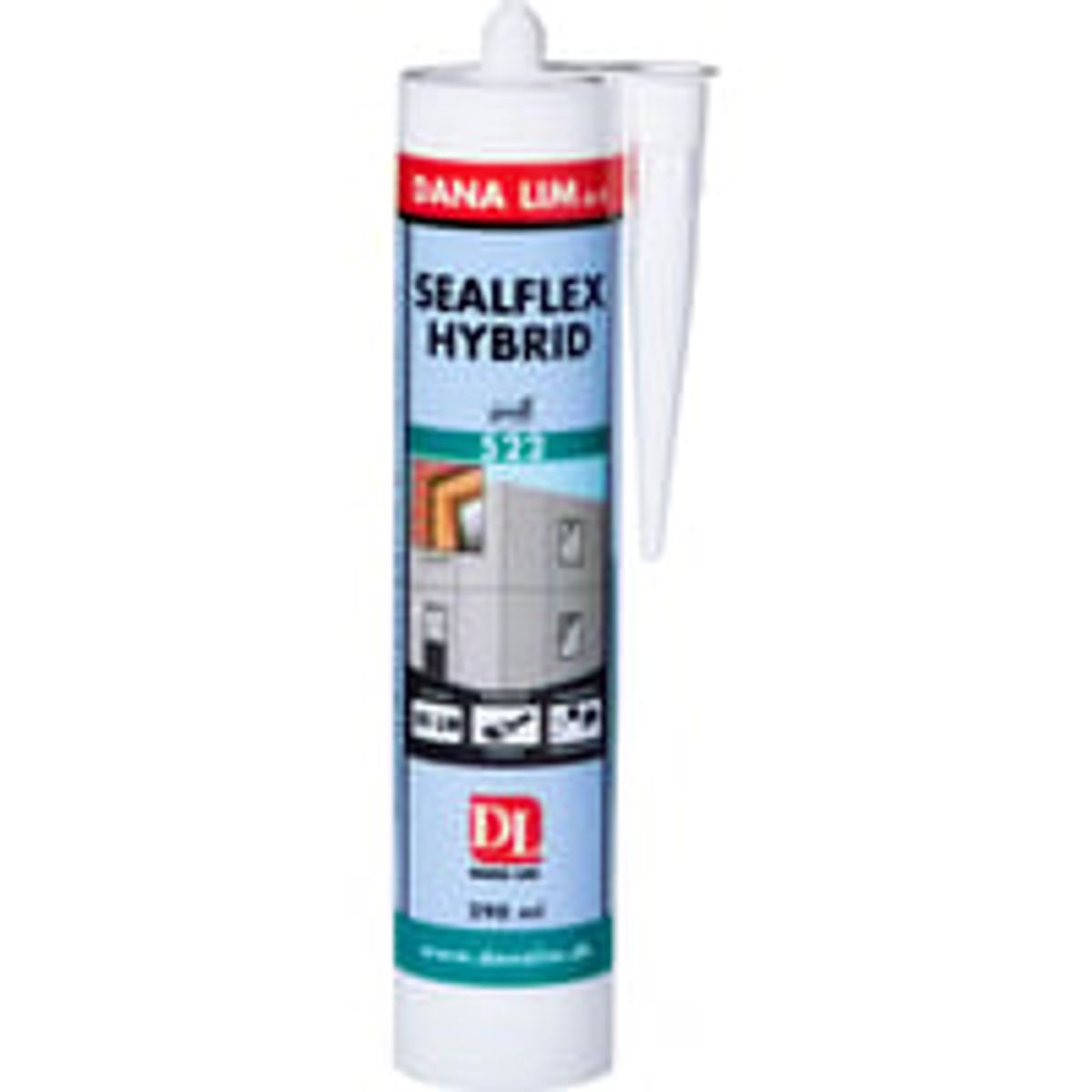 Dana Lim Sealflex Hybrid 522 - Fugemasse til fuger og ttning, 290 ml patron, sort