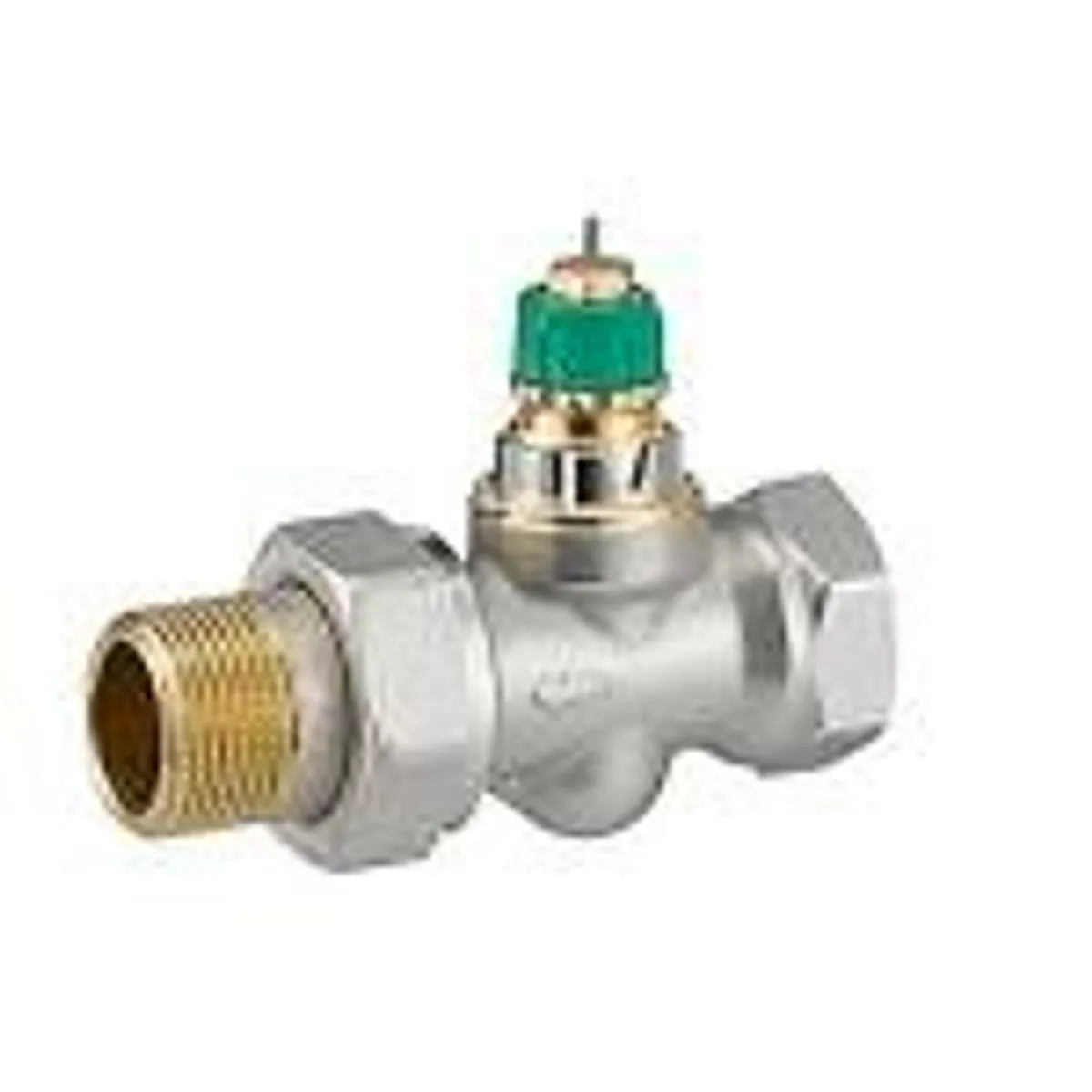 Danfoss RA-DV radiatorventil 3/4''. Ligeløbende med indbygget trykregulator til 2-strengsanlæg, 013G7716