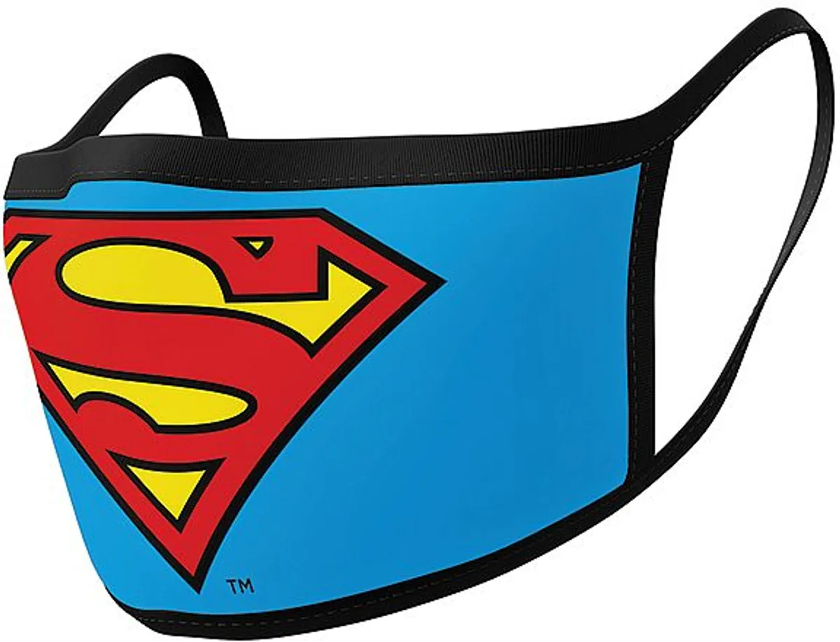 Decorative Face Mask - DC Comics - Superman (Logo) (2-Pack)