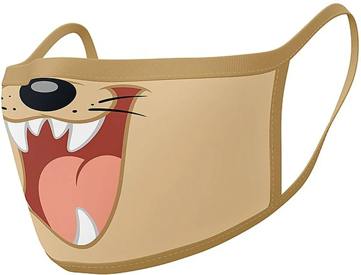 Decorative Face Mask - Looney Tunes - Taz The Tasmanian Devil (Face) (2-Pack)