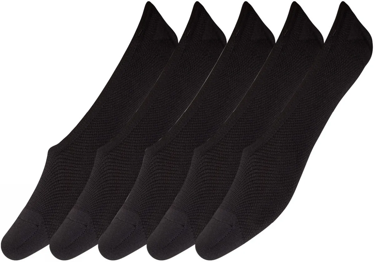 Decoy 5-pak Footies Strømper Quick Dry Black