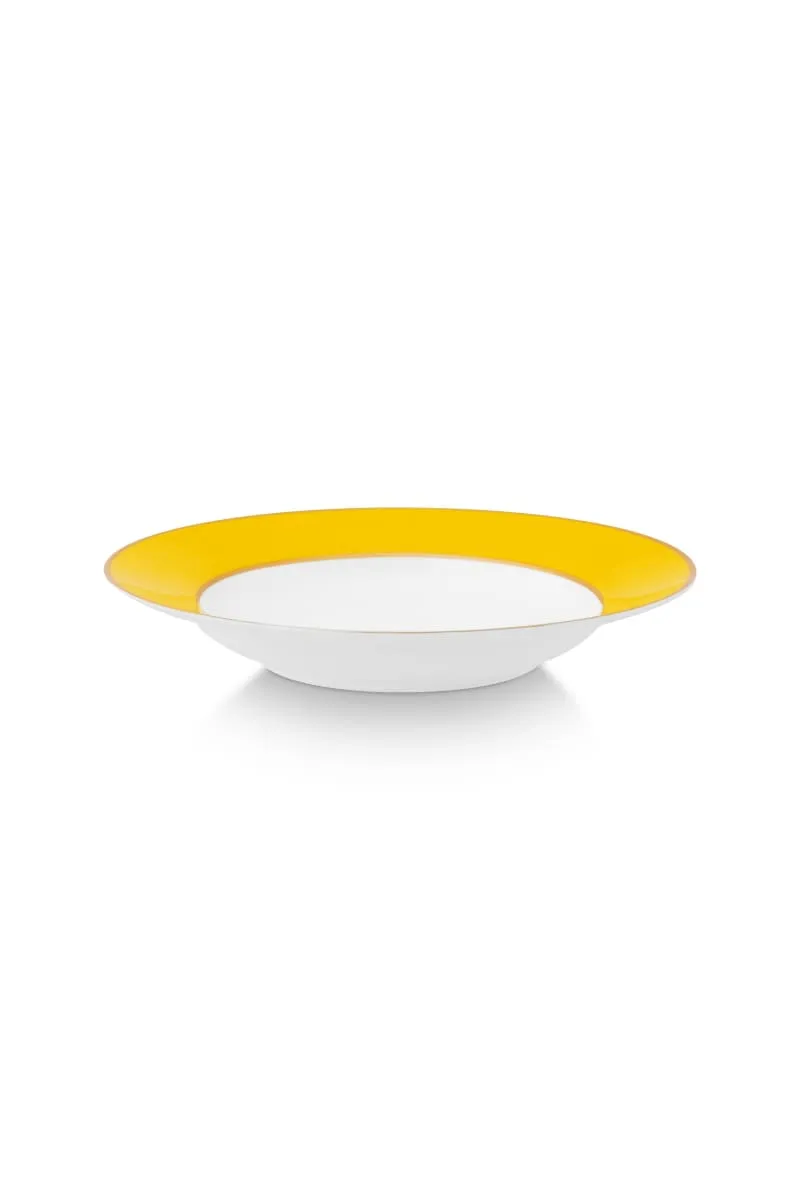 Deep Plate - 20% Pip Chique Gold-Yellow 23.5cm