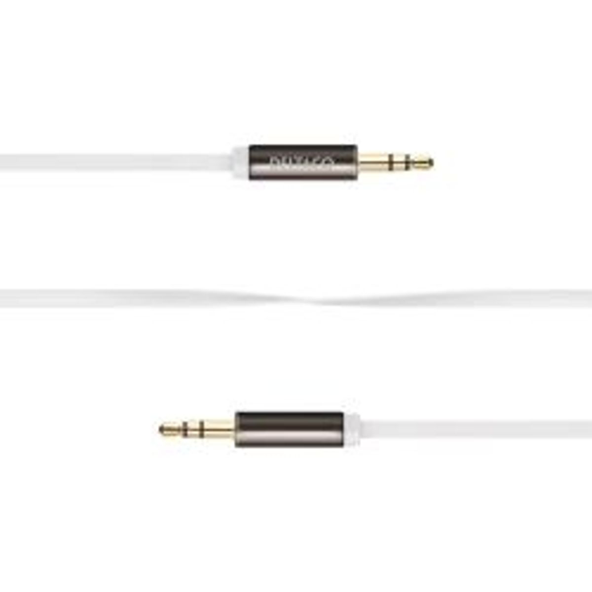 Deltaco Audio Cable, 3.5mm Male To 3.5mm Male, 1m, White - Ledning