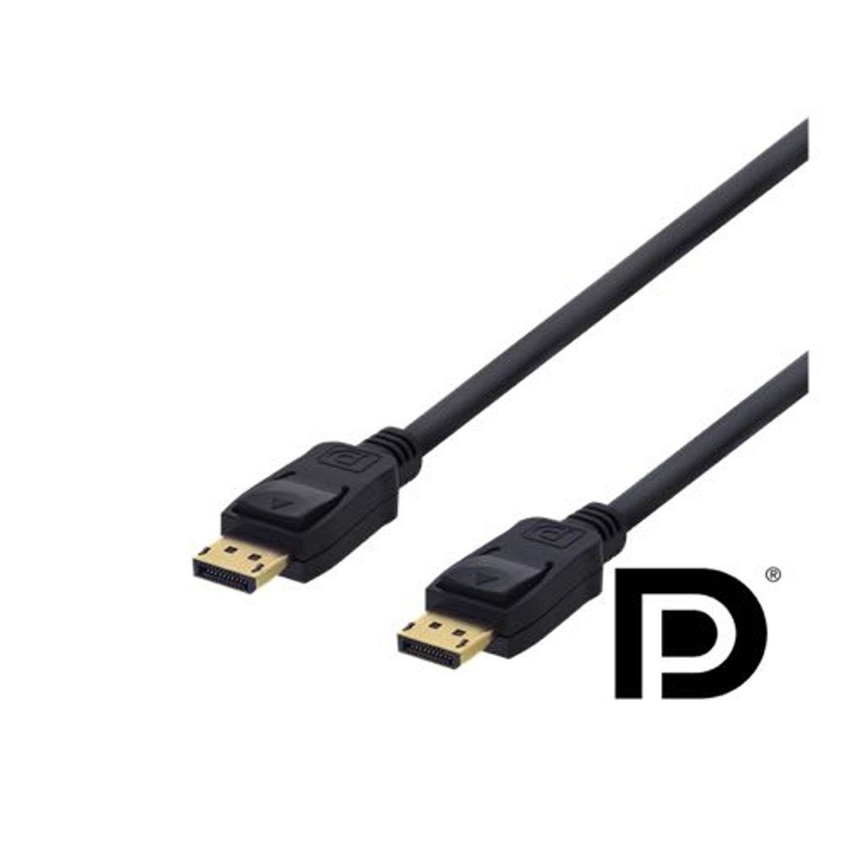 Deltaco - DisplayPort 1.2 til DisplayPort 1.2 (Han-Han) (Sort) - 4K@60Hz - 3,0 m