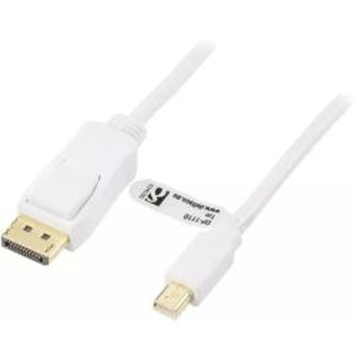 Deltaco Displayport To Mini Displayport Cable, 20-p Ma-ma, 1m, White - Ledning