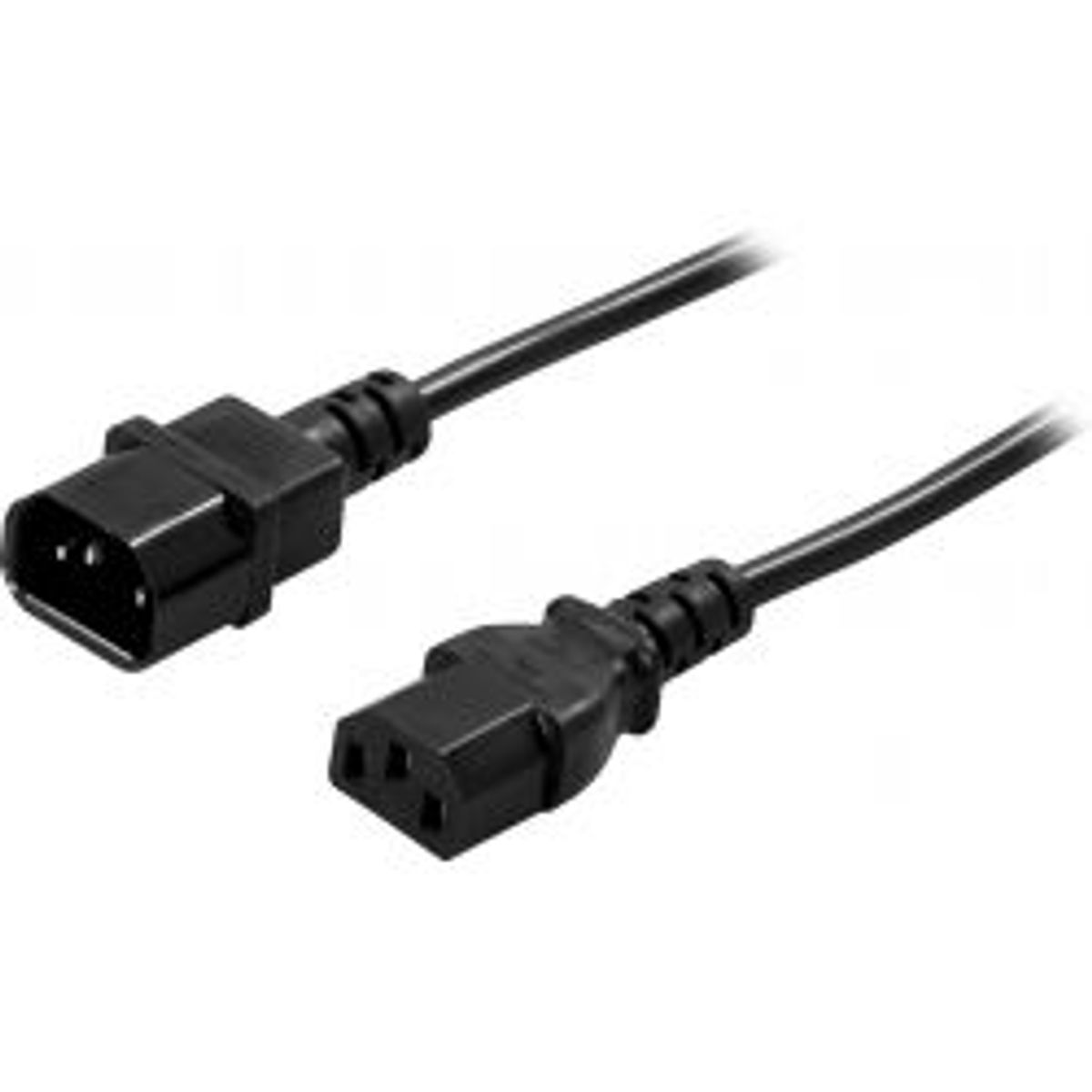 Deltaco Extension Cable, Pc & Display Straight Iec C13- Iec C14, 2m - Kedel