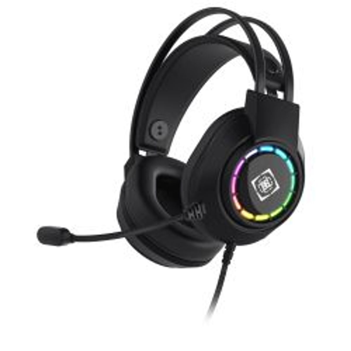 Deltaco_gaming Dh220 Usb Stereo Gaming Headset, Rgb, Black - Headset