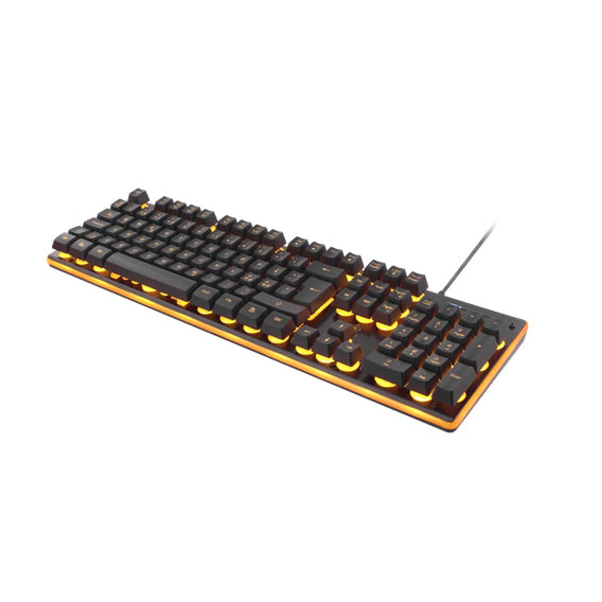 DELTACO GAMING GAM-021 Tastatur Membran Orange Kabling Nordisk