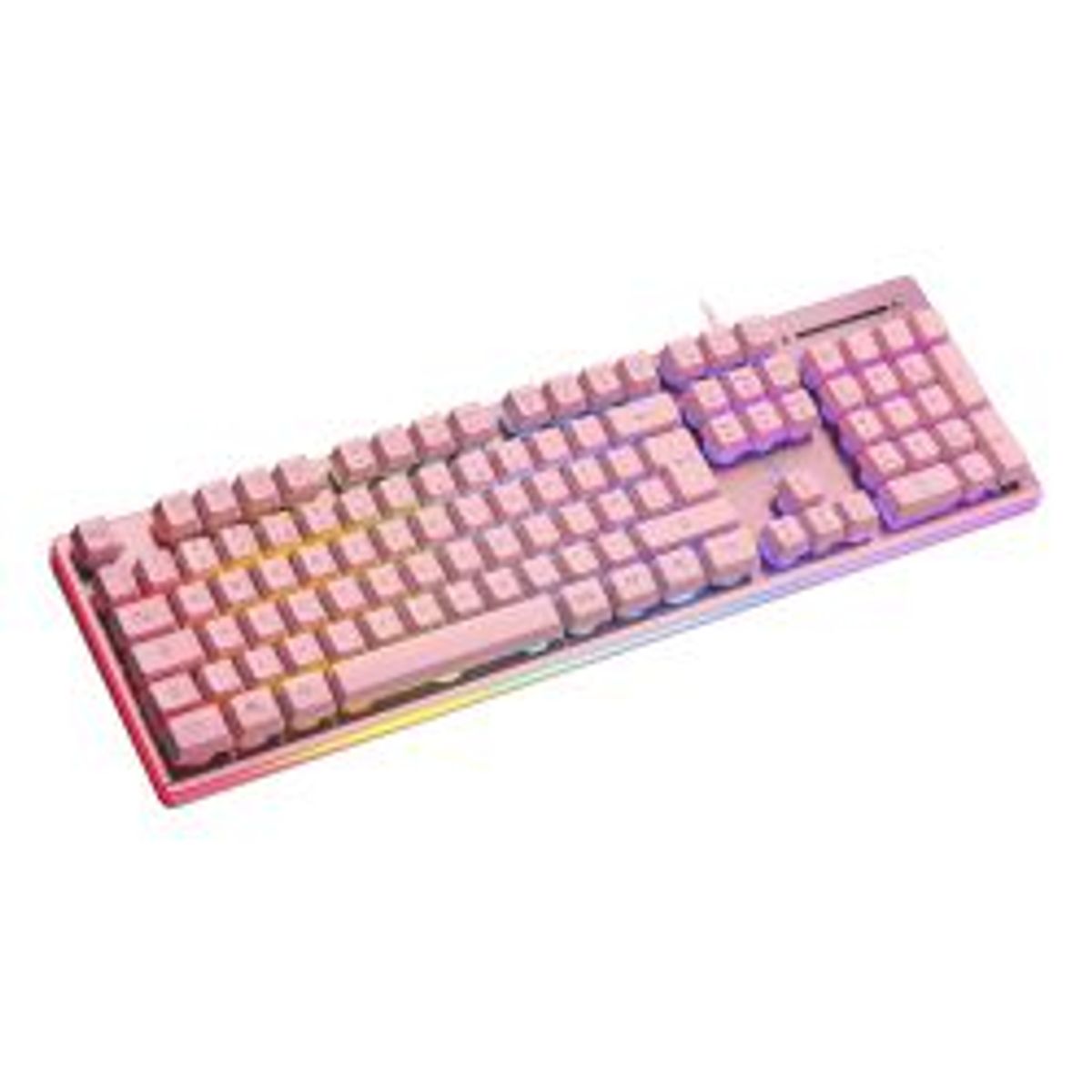 Deltaco_gaming Pk75 Rgb Keyboard 105 Keys Uk Membrane Switch Usb Pink/rgb - Tastatur