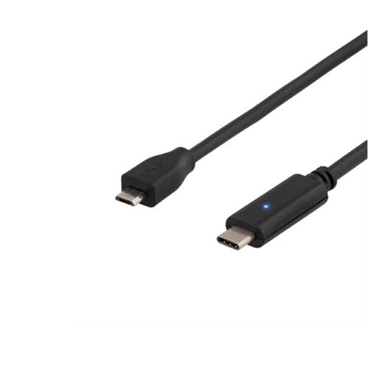 Deltaco - High Speed kabel (3.1 USB-C / 2.0 USB Micro-B) (Han-Han) (Sort) - 1,5 m