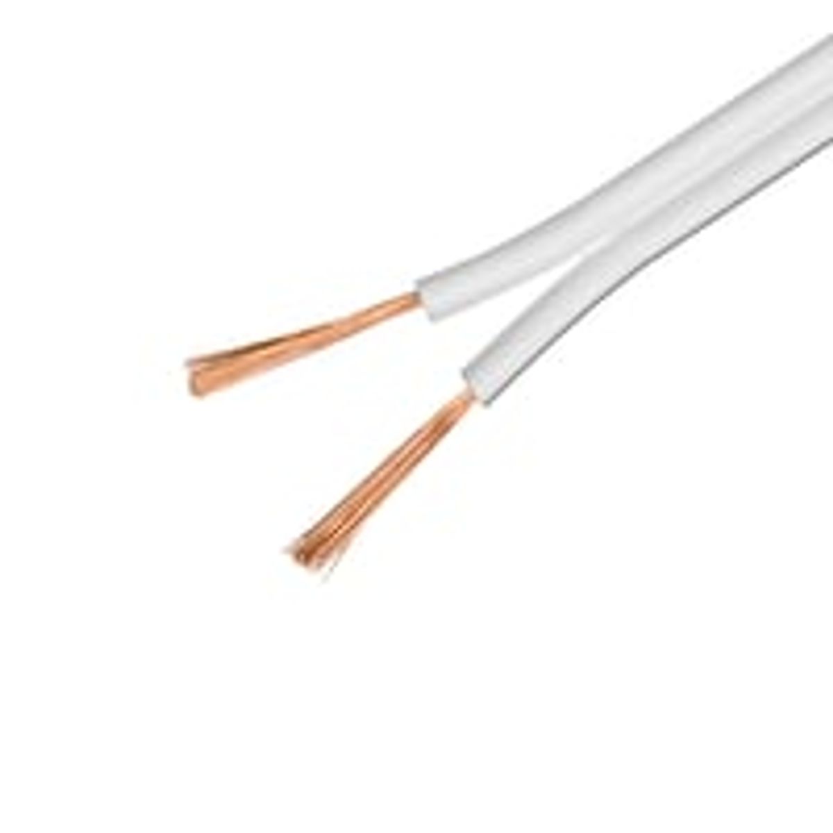 DELTACO speaker cable, 2x2,5mm2, open ends, pure copper, 50m, hvid