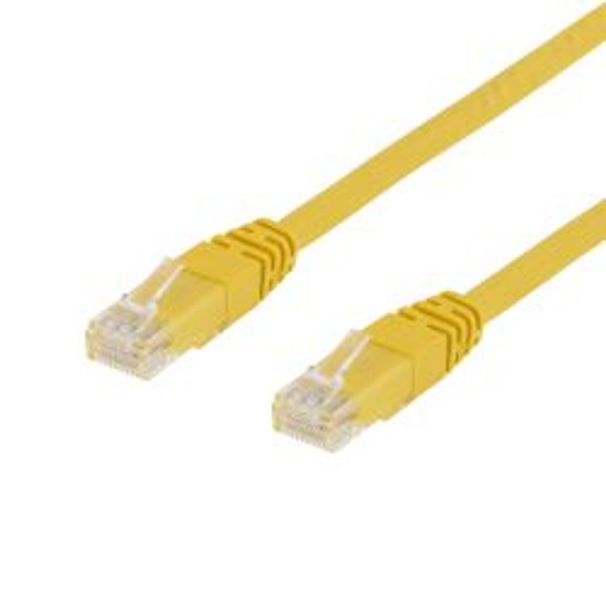 Deltaco U/utp Cat6 Patch Cable 0.5m Deltacertifierad Lszh Yellow - Ledning