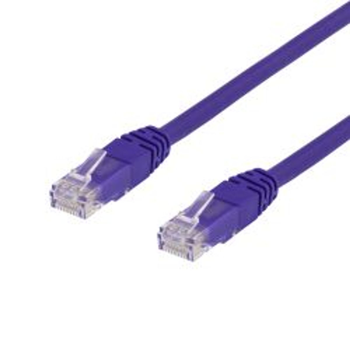 Deltaco U/utp Cat6 Patch Cable 0.5m, Purple - Ledning