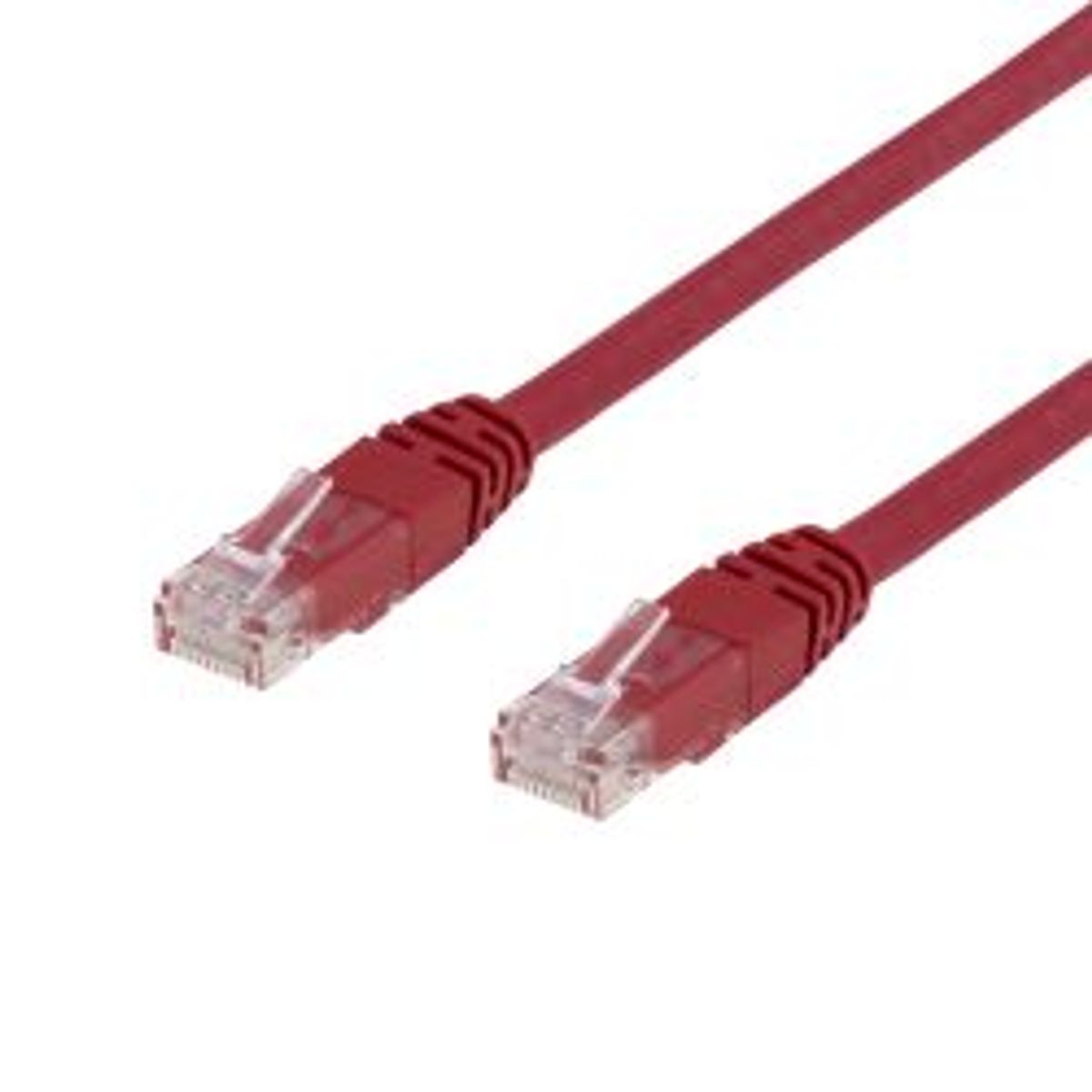 Deltaco U/utp Cat6 Patch Cable 1m 250mhz Delta Certified Lszh Red - Ledning